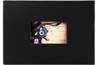 PANODIA Album photo traditionnel Studio noir 60 pages 180 photos 10x15