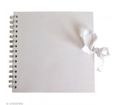 ARTEMIO Album scrapbooking 30 cm - Blanc int. kraft - 40 feuilles - Art&eacute;mio