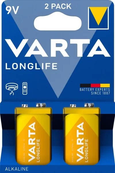 VARTA Alcaline longlife 9V x2 