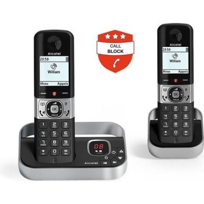 ALCATEL  F890 Voice Duo Wireless Phone Noir