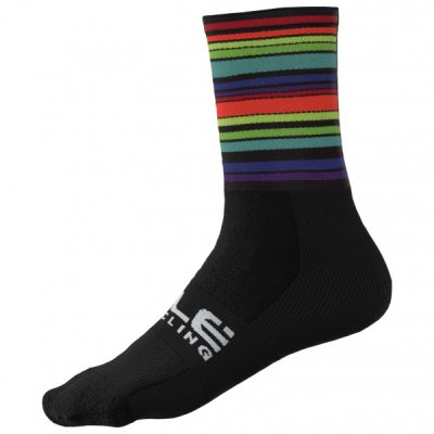 ALE Al&eacute; - Flash Socks - Chaussettes de cyclisme taille 36-39 - S, noir