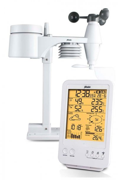 ALECTO  Station m&eacute;t&eacute;orologique sans fil WS-4800 Blanc