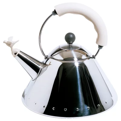 ALESSI  - 9093 bouilloire &laquo; Bird Kettle &raquo;, poli / blanc