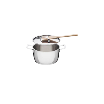ALESSI  AJM101/24 Pots&Pans Casserole &agrave; frire en Acier Inoxydable, 18/10, Argent&eacute;, &Oslash; 550 cl