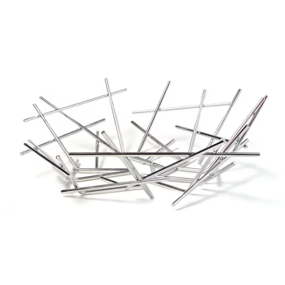 ALESSI  Blow Up FC02 - Coupe &agrave; Fruits Design en Acier Inoxydable, Poli