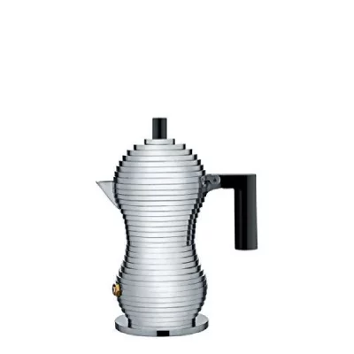 ALESSI  - Cafeti&egrave;re expresso Pulcina, 7 cl, argent / noir