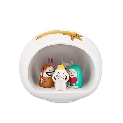 Alessi - Cr&ecirc;che Presepe Blanche et ses 10 figurines AMGI10SET