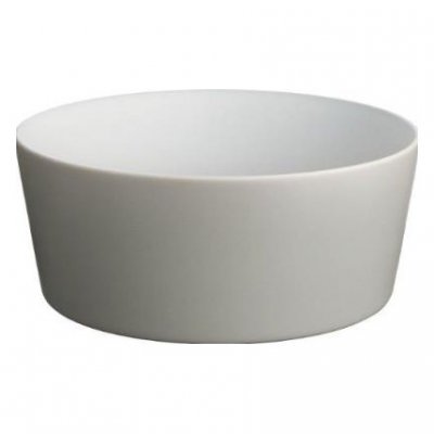 ALESSI  Dc03/38 Lg Tonale Saladier en C&eacute;ramique Stoneware, Light Grey