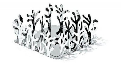 ALESSI  mediterraneo support en inox 18/10 brillant pour serviettes de table en papier