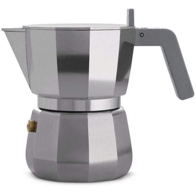 ALESSI  ""MOKA"" CAFETERA 3 TAZAS D. DAVID CHIPPERFIELD DC06/3, Aluminium