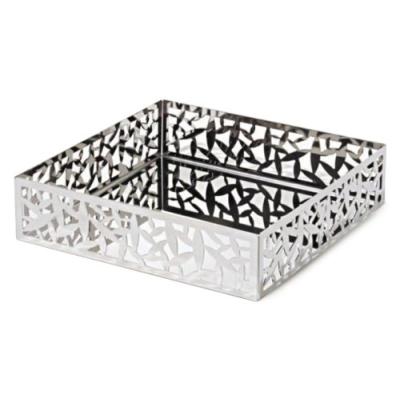 ALESSI  Msa10 Cactus! Porte-Serviettes En Papier De Table Avec Bord Ajour&eacute; En Acier Inoxydable 18/10