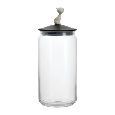ALESSI  - R&eacute;cipient Mi&ograve; pour aliments pour chats, noir