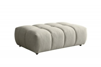 CASANOVA PARIS Alexia - Pouf En Tissu Bouclette Beige 120x60x40
