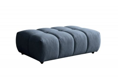 CASANOVA PARIS Alexia - Pouf En Tissu Bouclette Bleu 120x60x40