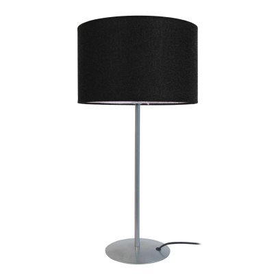 TOSEL ALFENA - Lampe a poser droit m&eacute;tal aluminium et noir