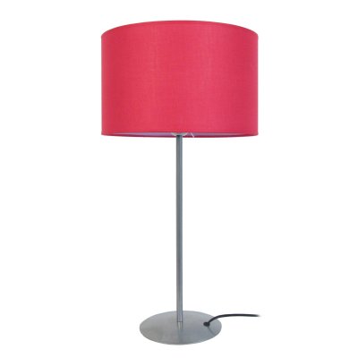 TOSEL ALFENA - Lampe a poser droit m&eacute;tal aluminium et rouge
