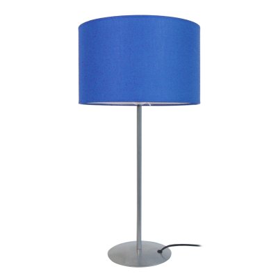 TOSEL ALFENA - Lampe a poser droit m&eacute;tal gris et bleu