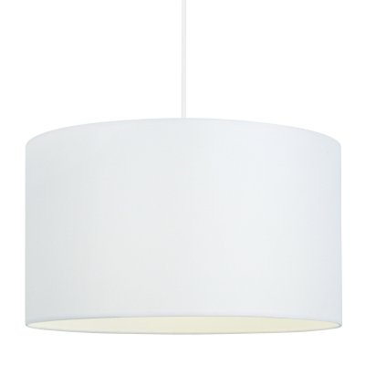 TOSEL ALFENA - Suspension cylindrique tissu blanc