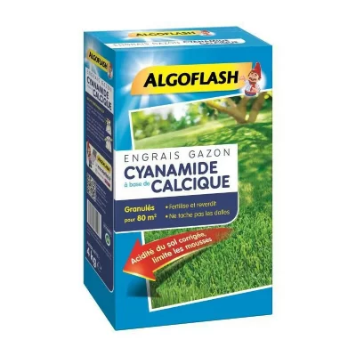 ALGOFLASH  - Engrais Gazon Cyanamide - 4kg