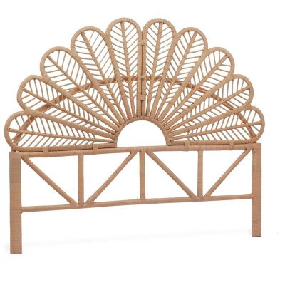 SWEEEK Alice's Home - T&ecirc;te de lit en rotin Naturel. Anggun. 160x6x130 cm