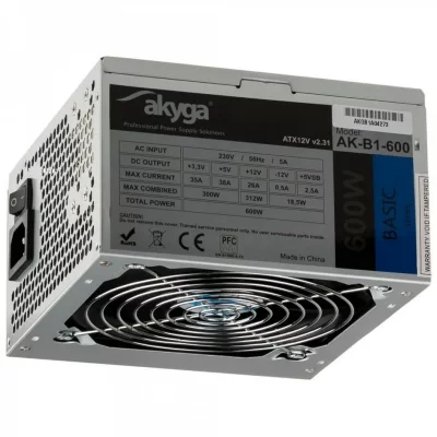 AKYGA Alimentation atx basic ak-b1 600w AK-B1-600