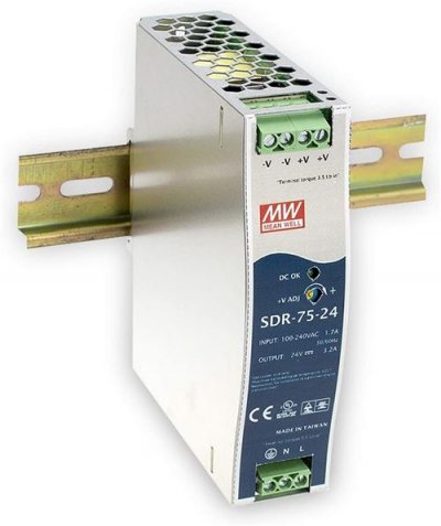 PAS DE MARQUE Alimentation rail DIN Mean Well SDR-75-24 3.2 A 76 W 1 x