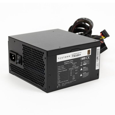 TEXTORM Alimentation  TX350+ - 350W ATX 12V Ventilateur 120 mm - 80PLUS Bronze