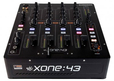 ALLEN & HEATH Allen & Heath XONE-43 - Table de mixage dj 4 voies st&eacute;r&eacute;o, 2 sorties st&eacute;r&eacute;o