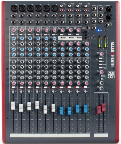 ALLEN&HEATH Allen & Heath ZED-14 Table de mixage 14 canaux avec interface USB