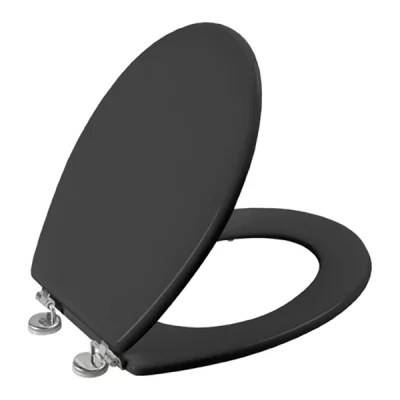 ALLIBERT  814098 Boliva Abattant WC, Gris, 36.2cm x 5.2cm x 45cm