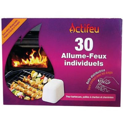 ACTIFEU Allume feu sans odeur x30 -ACTCUS30