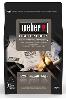WEBER Allume feu  de 22 cubes allume-feux blancs Multicolore 
