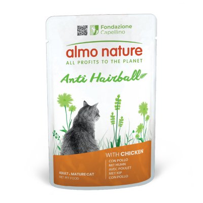 ALMO NATURE HOLISTIC Almo Nature Anti boules de poils au poulet pour chat 70 g 60 x 70g