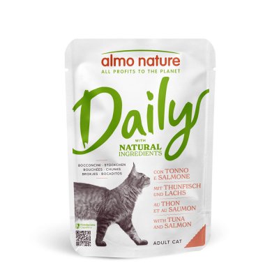 ALMO NATURE DAILY  au thon & saumon pour chat (70 g) 60 x 70g