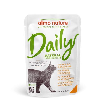 ALMO NATURE DAILY  Chicken And Salmon 70g Wet Cat Food Multicolore