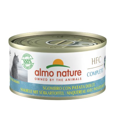 ALMO NATURE HFC  Complete 6 x 70 g pour chat - maquereau, patates douce