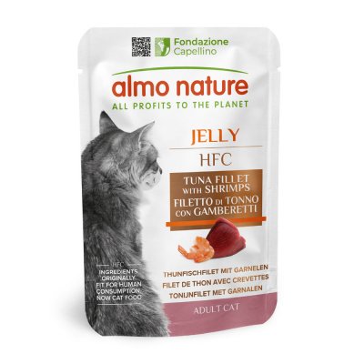 ALMO NATURE HFC  Jelly Tuna And Shrimps 55g Wet Cat Food Multicolore
