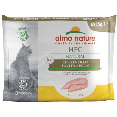 ALMO NATURE HFC  Naturel Blanc de poulet - 6x55 gr 4 x (6 x 55g)