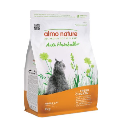 ALMO NATURE HOLISTIC  Anti Hairball poulet, riz - lot % : 2 x 2 kg
