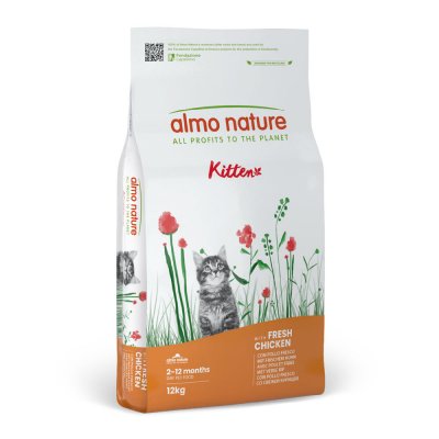 ALMO NATURE HOLISTIC  Kitten poulet, riz pour chaton - 12 kg