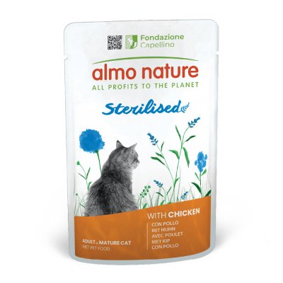ALMO NATURE HOLISTIC  Sterilised 70 g - maxi lot % : poulet - 24 x 70 g