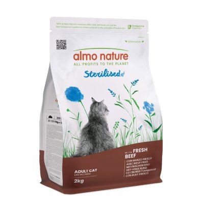 ALMO NATURE HOLISTIC Almo Nature Sterilised Adult Beef 2kg Cat Food Multicolore 2kg