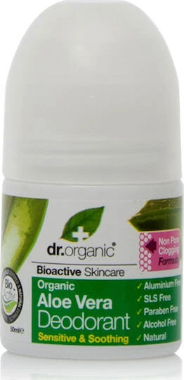DR ORGANIC ALOE VERA d&eacute;odorant roll-on 50 ml
