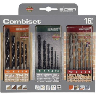 ALPEN  machines &agrave; bois CV-diam&egrave;tre : 4&ndash;10 mm ruko-Long-Life 2&ndash;8 mm, 16 pi&egrave;ces, 801003100