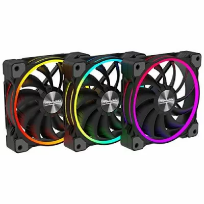 ALPENFOHN Alpenf&ouml;hn compatible 120mm wing boost 3 argb pwm-l&uuml;fter, triple - sch
