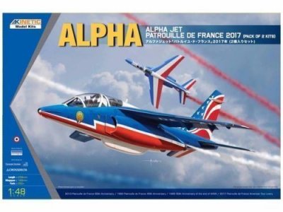 KINETIC MODEL KITS Alpha Jet Patrouille De 2017 2-in-1 Kit - 1:48e - Kinetic