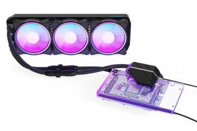 ALPHACOOL  eiswolf 2 gpu aio 360 mm rtx 4090 founders edition mit back