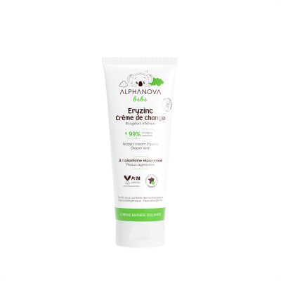 ALPHANOVA  B&eacute;b&eacute; Eryzinc Cr&egrave;me Pour Le Change Bio 75g
