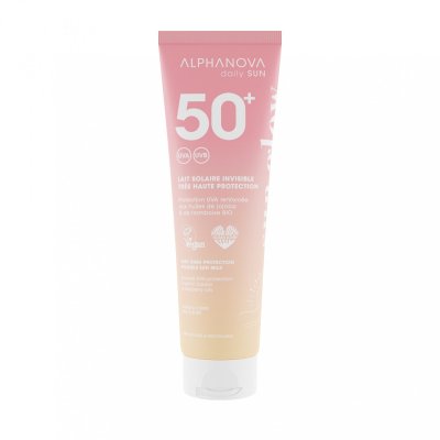 ALPHANOVA  Daily Sun Lait solaire invisible SPF50+ Tube 150ml