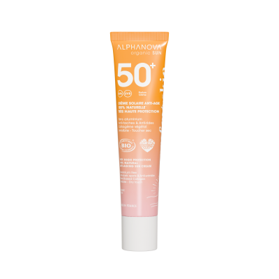 ALPHANOVA  Orgnic Sun - Cr&egrave;me solaire Anti Age SPF50+ Bio 40ml